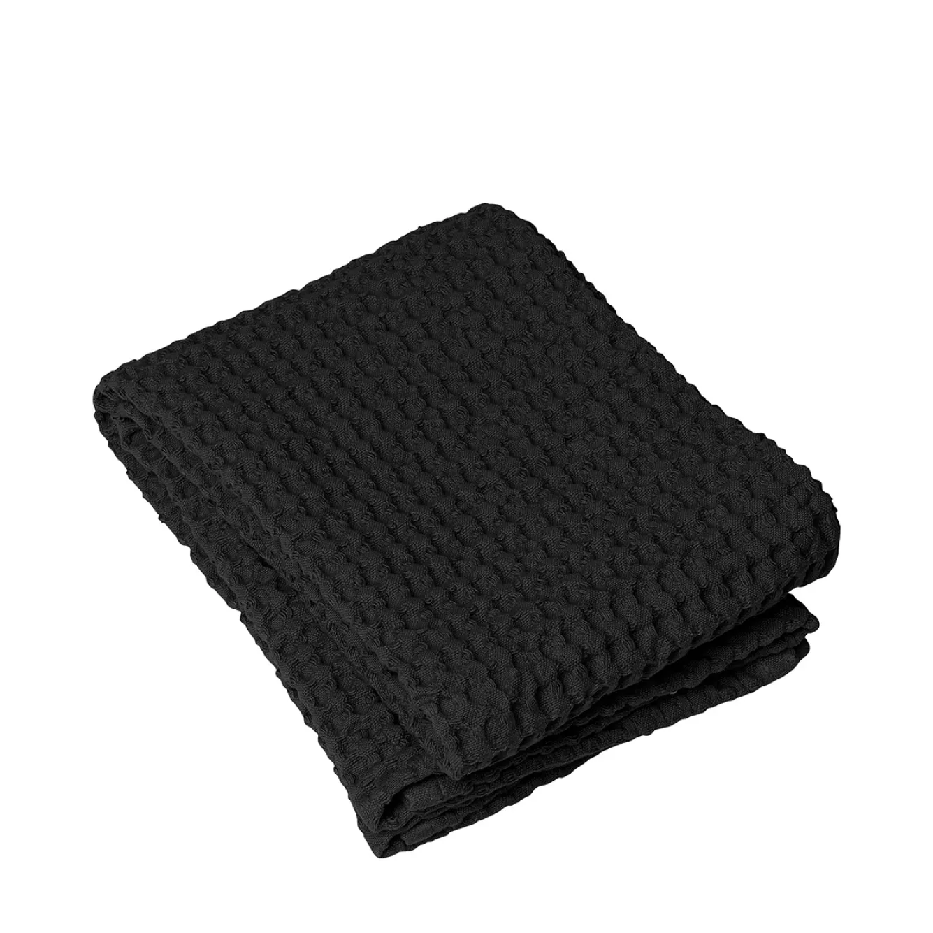 Blomus Towel CARO waffle pattern 50x100 cm color Black (66308)
