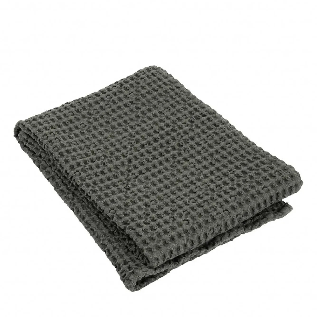 Blomus Towel waffle pattern 50x100 cm CARO color Agave Green, olive green, 400 gr / m² (68999)