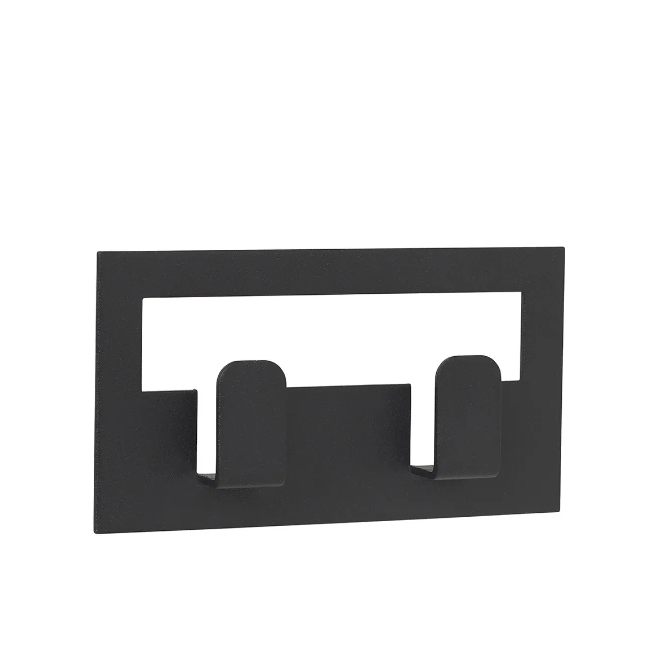 Blomus VINDO double towel hook self-adhesive Black (64179)
