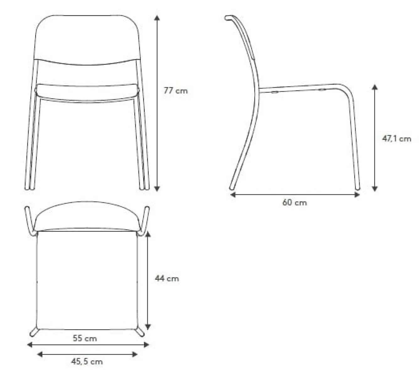 Blomus YUA garden chair Granite Gray (62174)