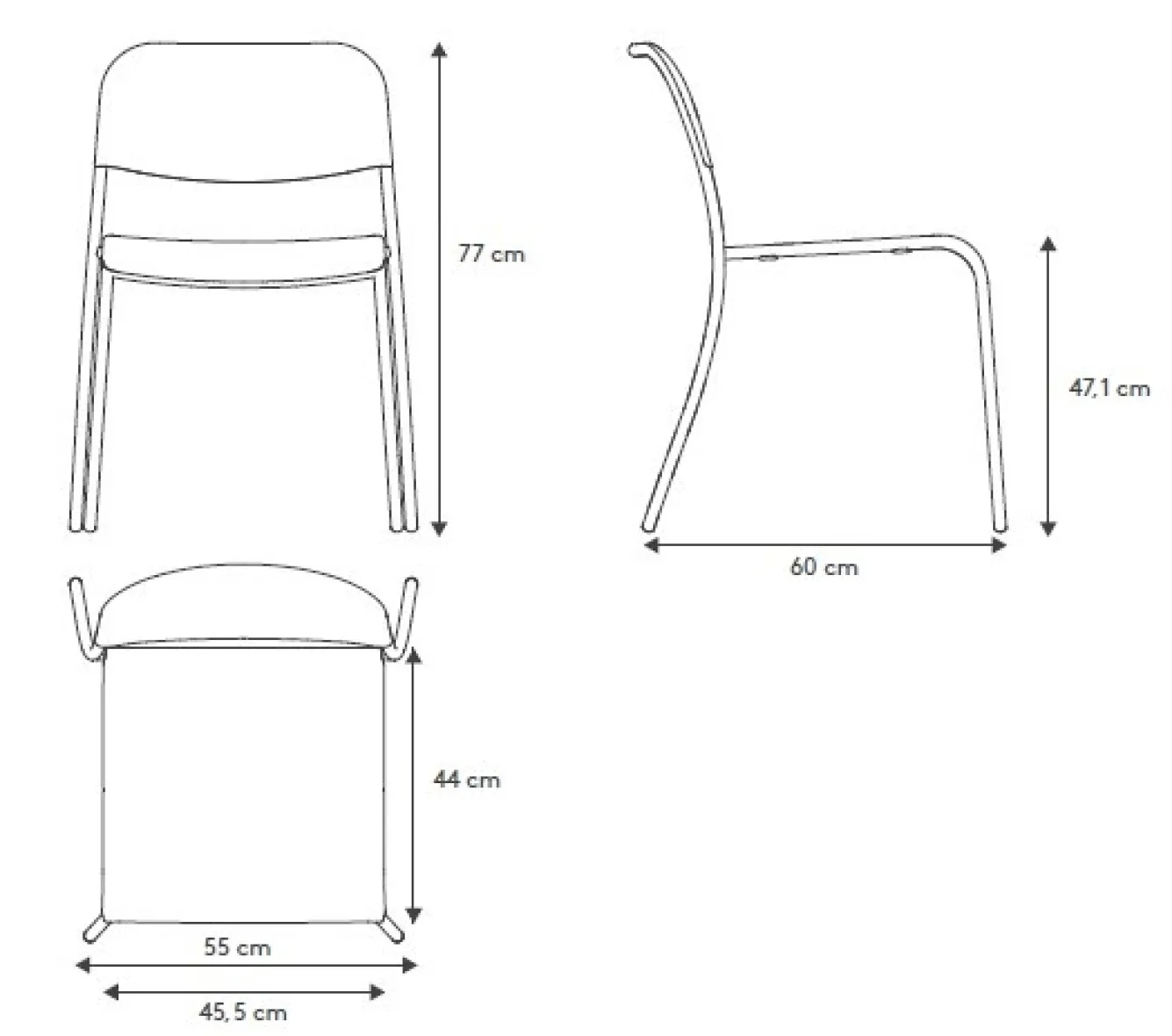 Blomus YUA garden chair Silk Gray (62171)