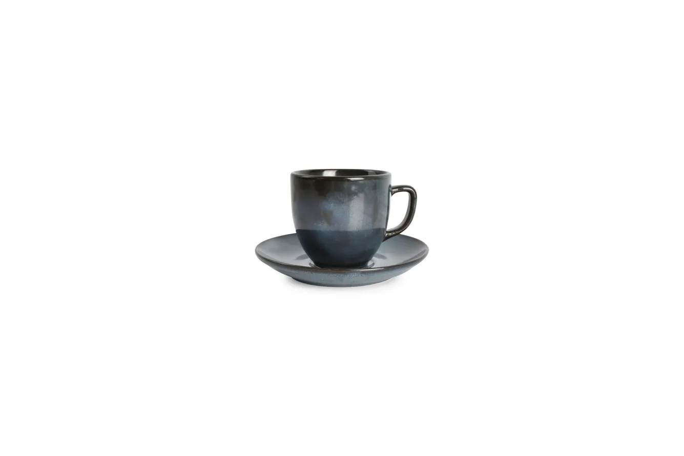 BonBistro CIRRO cup and saucer - Dark blue (740987 + 740988)