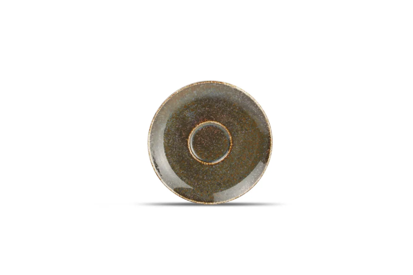 BonBistro CIRRO espresso cup and saucer - Green multi (740570 + 740575)