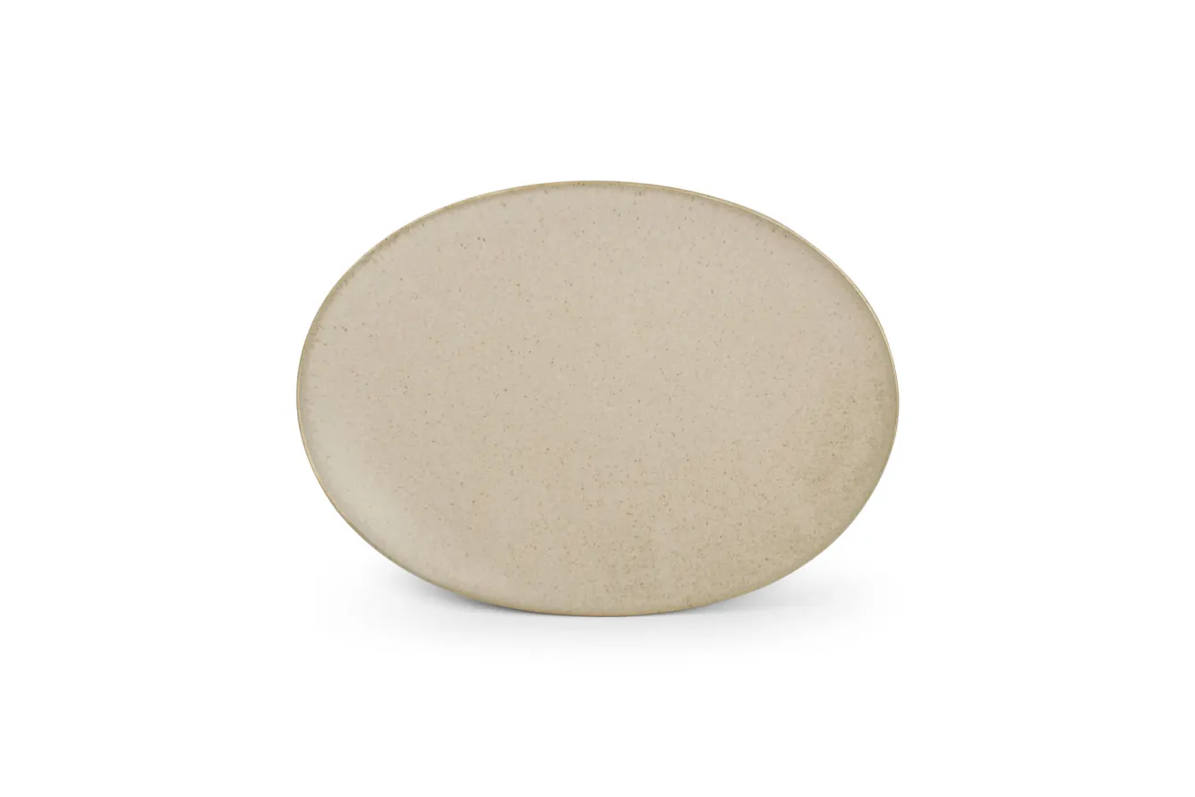 BonBistro CIRRO flat plate oval 24 cm - Beige (740954)