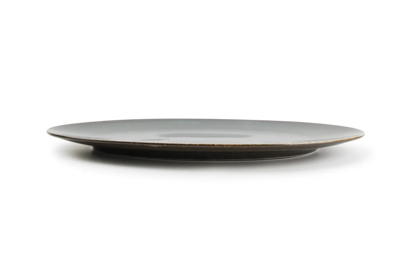 BonBistro CIRRO flat plate oval / serving plate 36 cm - Green multi (740557)
