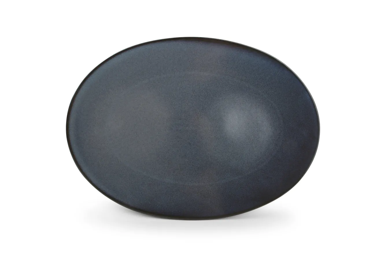 BonBistro CIRRO flat plate oval 36 cm - Dark blue (740976)