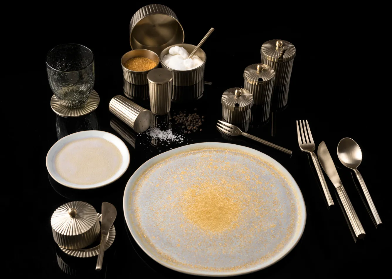 Chic ORO dinner fork 18 cm brass 785322 (set/3)