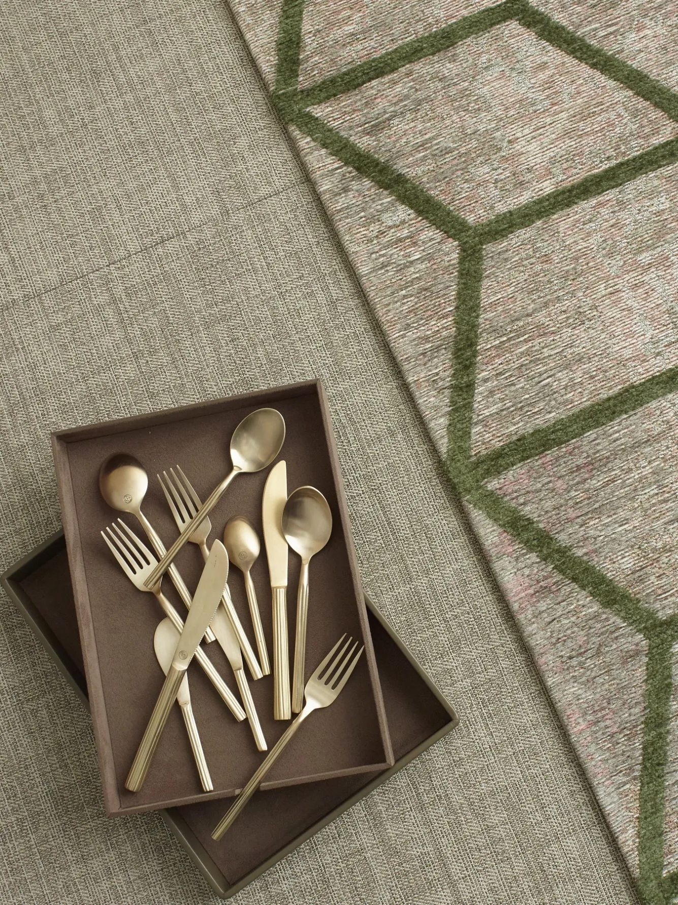 Chic ORO dinner fork 19 cm brass 785321 (set / 4)