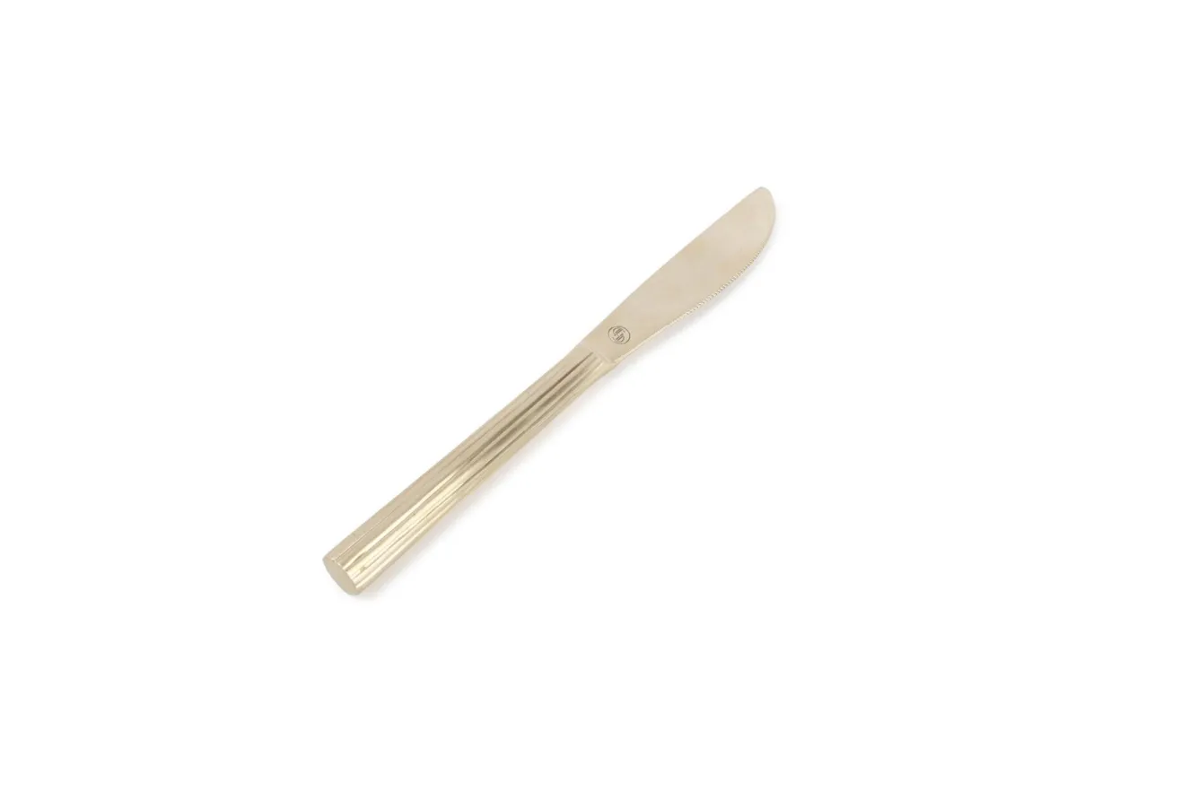 Chic ORO dinner knife 20.5 cm brass 785320 (set / 4)