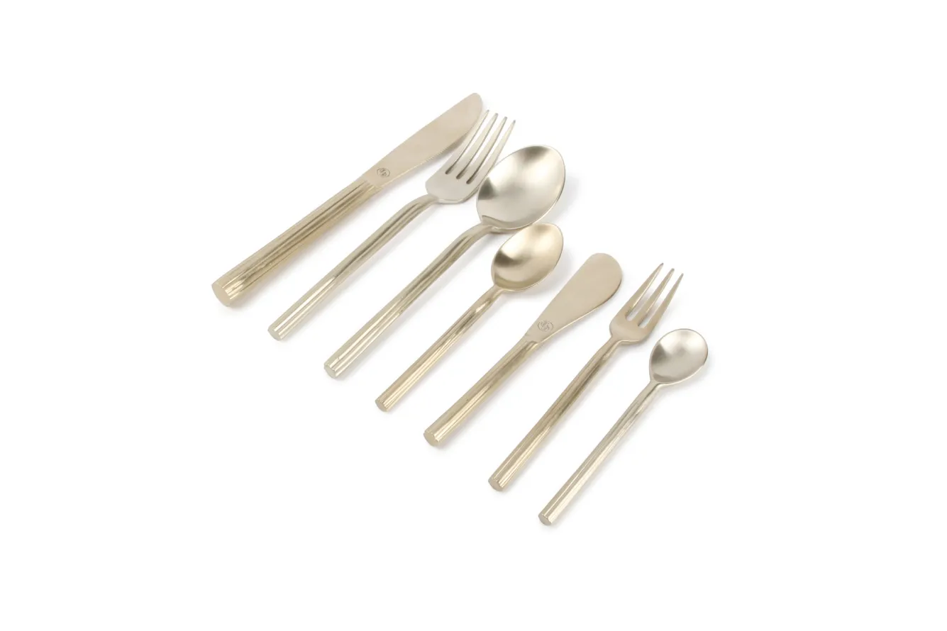 Chic ORO dinner knife 20.5 cm brass 785320 (set / 4)