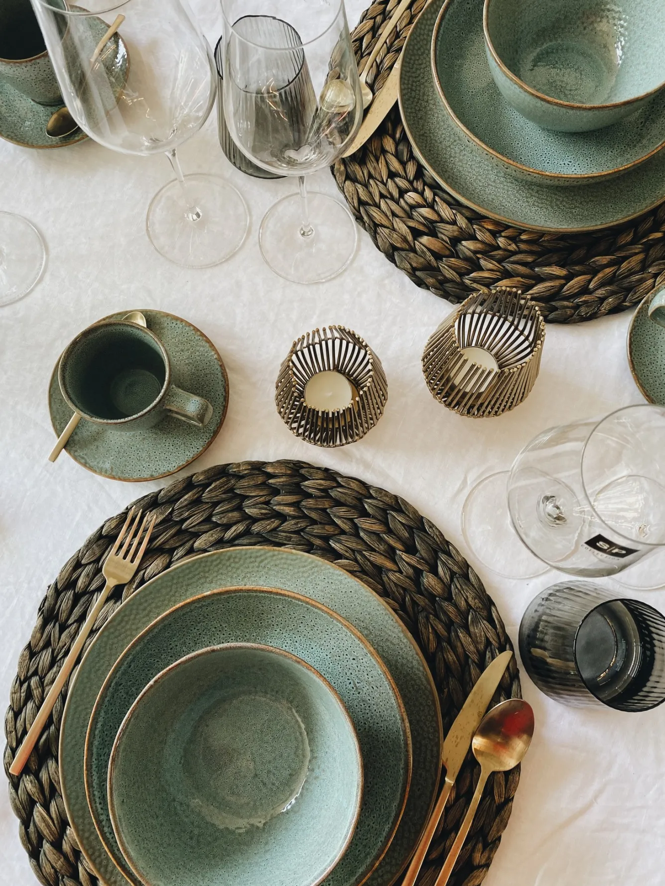 SP MIELO cup and saucer 200 ml Lagoon (set/4) 840211