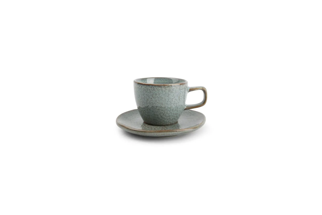 SP MIELO mocha cup and saucer 100 ml Lagoon (set/4) 840180