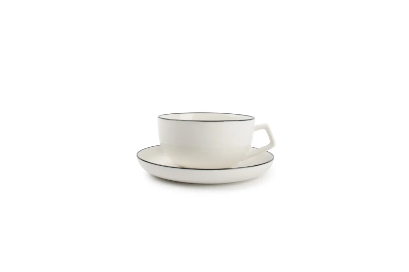 SP STUDIO BASE cup and saucer 220 ml white (set/4) 850015
