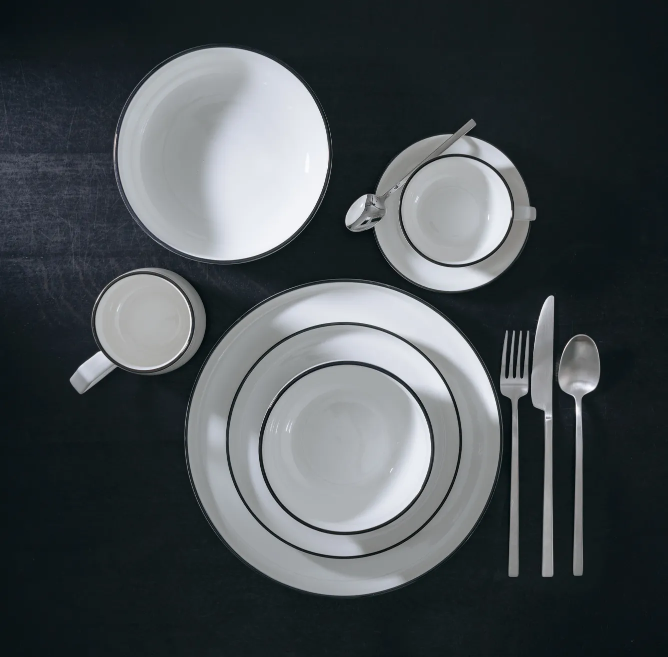 SP STUDIO BASE deep plate 21.5 cm white (set/4) 850005