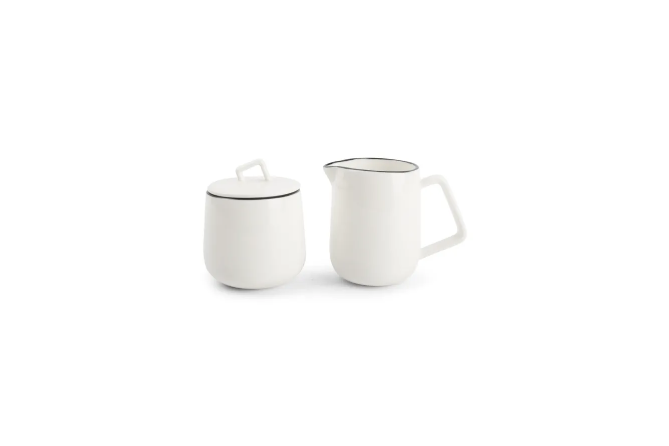 SP STUDIO BASE milk jug and sugar bowl white 850013