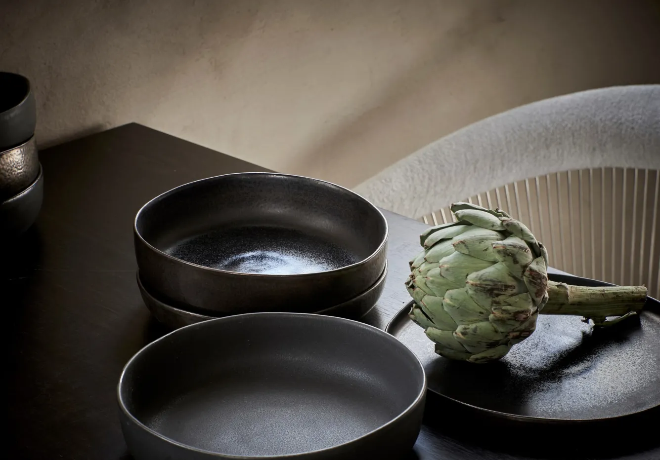 SP STUDIO URBAN bowl 10 cm gold graphite (set / 4) 803250