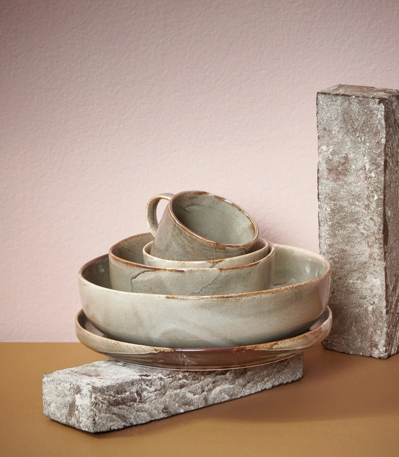 SP STUDIO URBAN cup and saucer - Concrete (803559 + 803560)