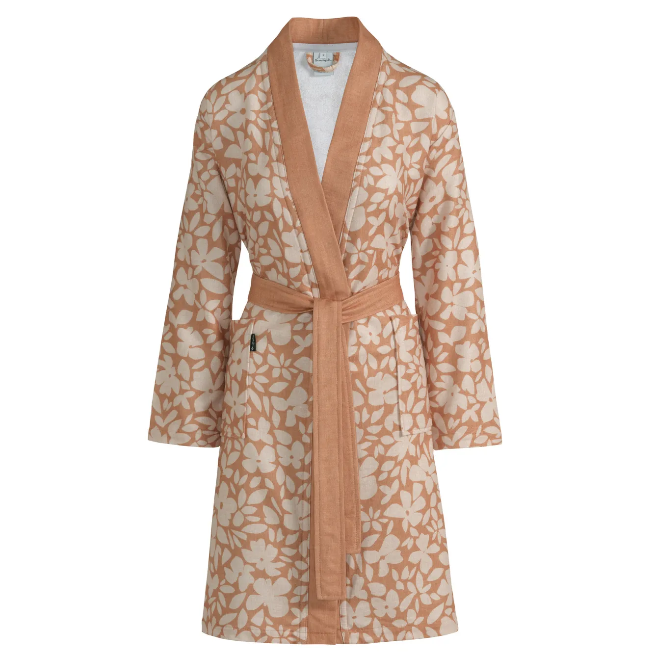 Vandyck Bathrobe AMBER color Apricot Blush (BAGE23101)