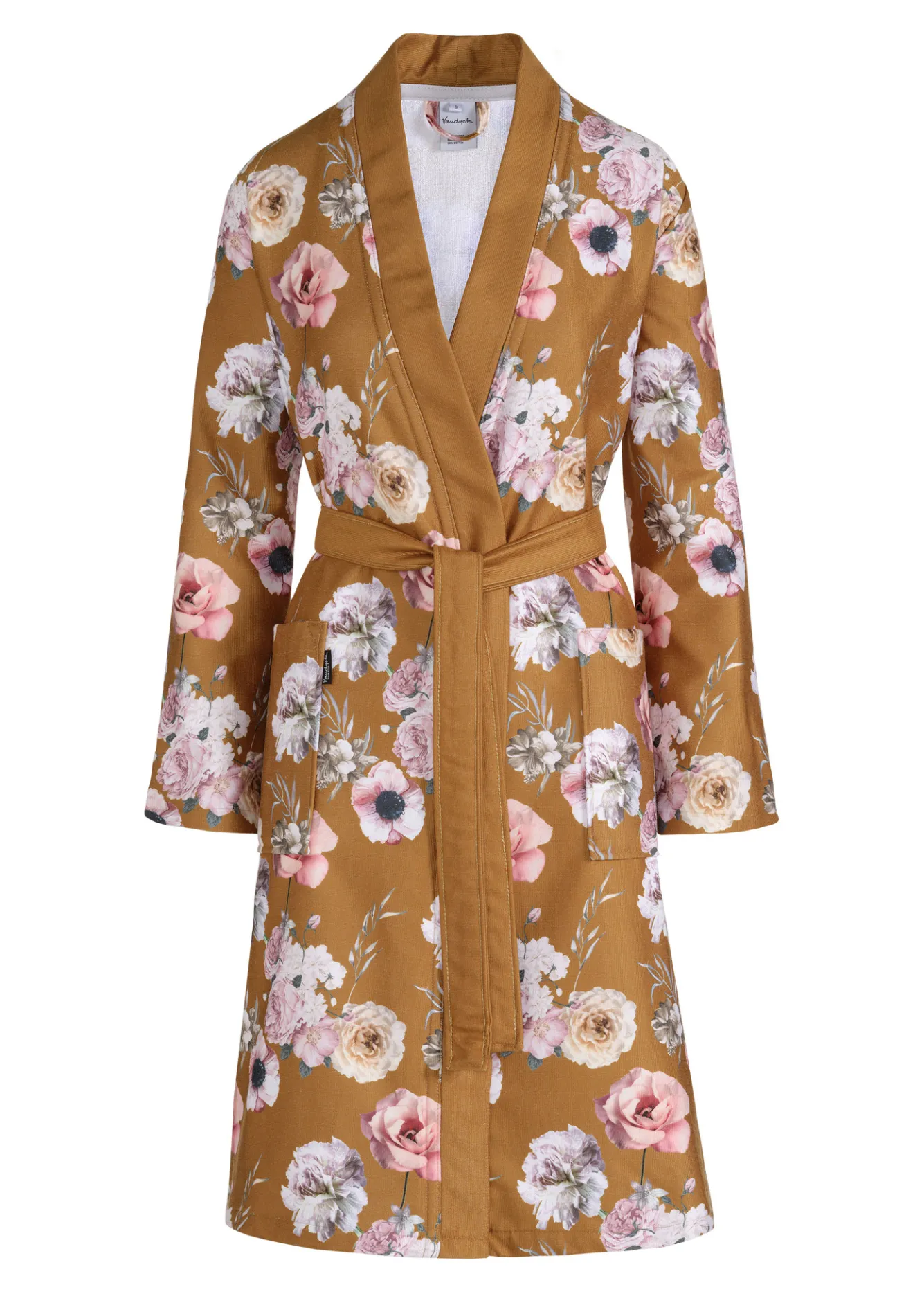 Vandyck Bathrobe DAISY color Sandy Gold-117 - Size M (BAGE20201)