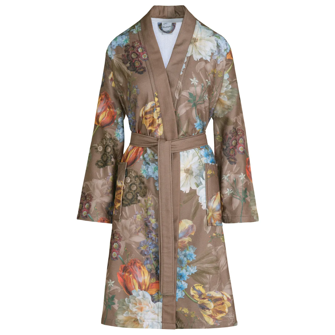 Vandyck Bathrobe EMILY Brownie, floral print (BAGE21202)