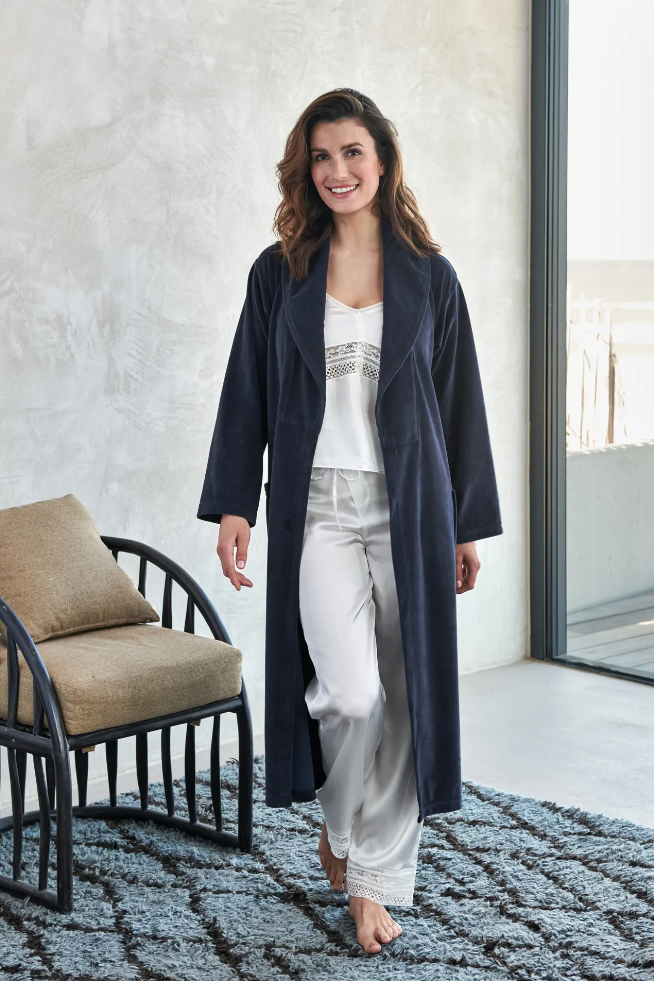 Vandyck Bathrobe GRACE Smoke Green (BAGE21203)
