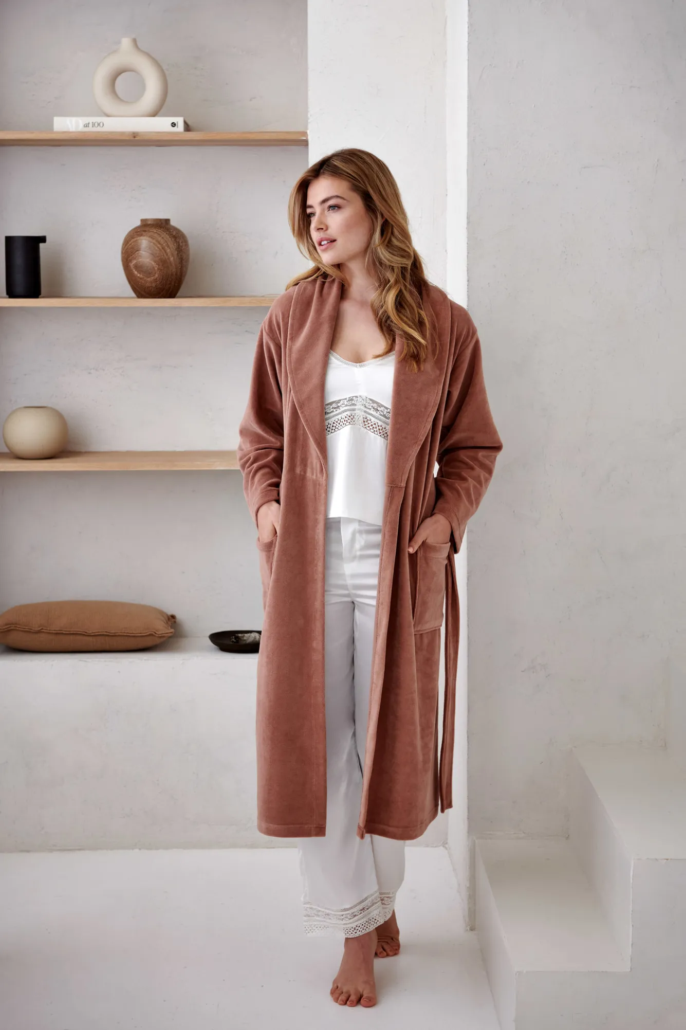 Vandyck Bathrobe GRACE color Fudge (BAGE21203)