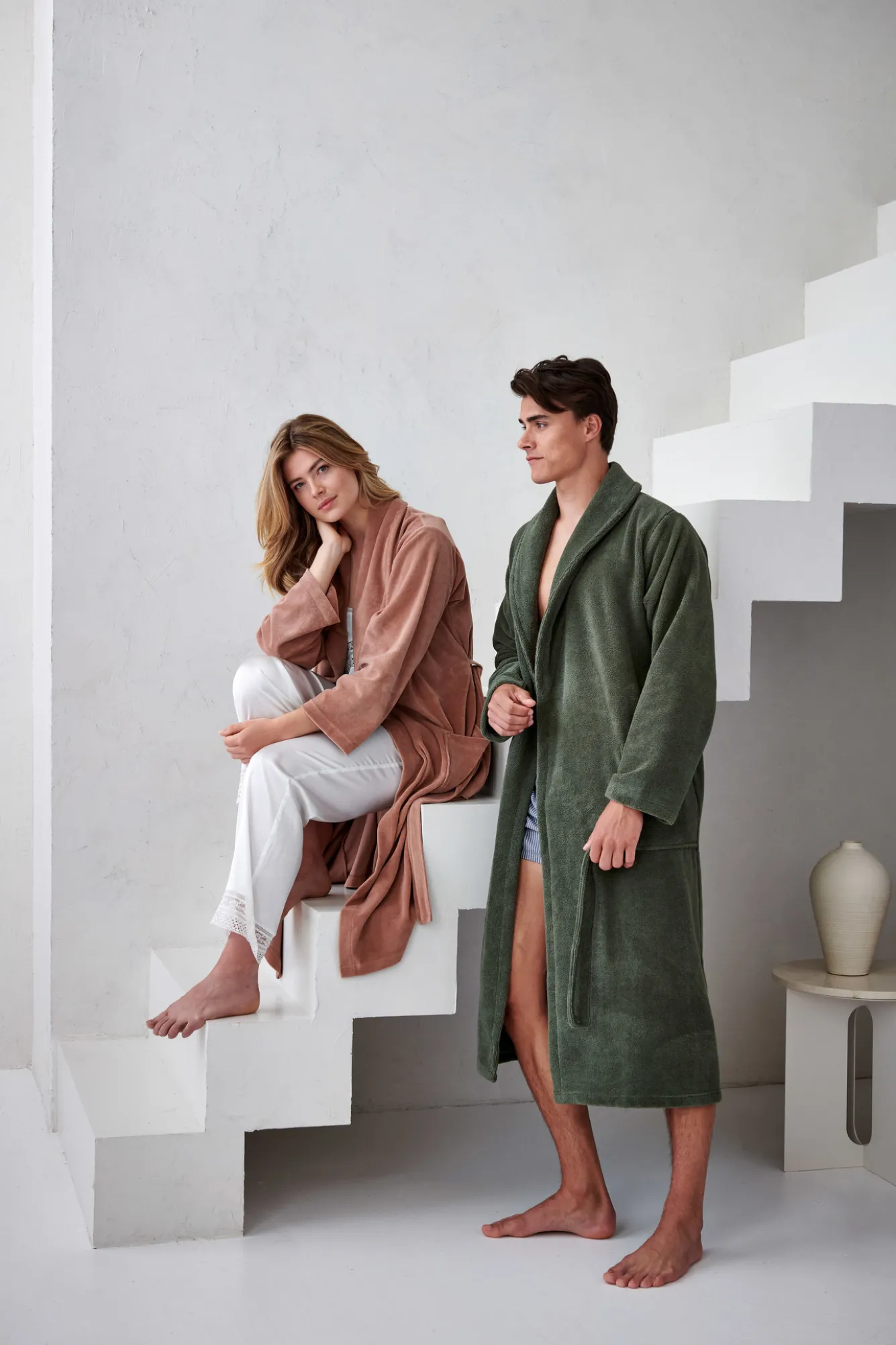 Vandyck Bathrobe GRACE color Fudge (BAGE21203)