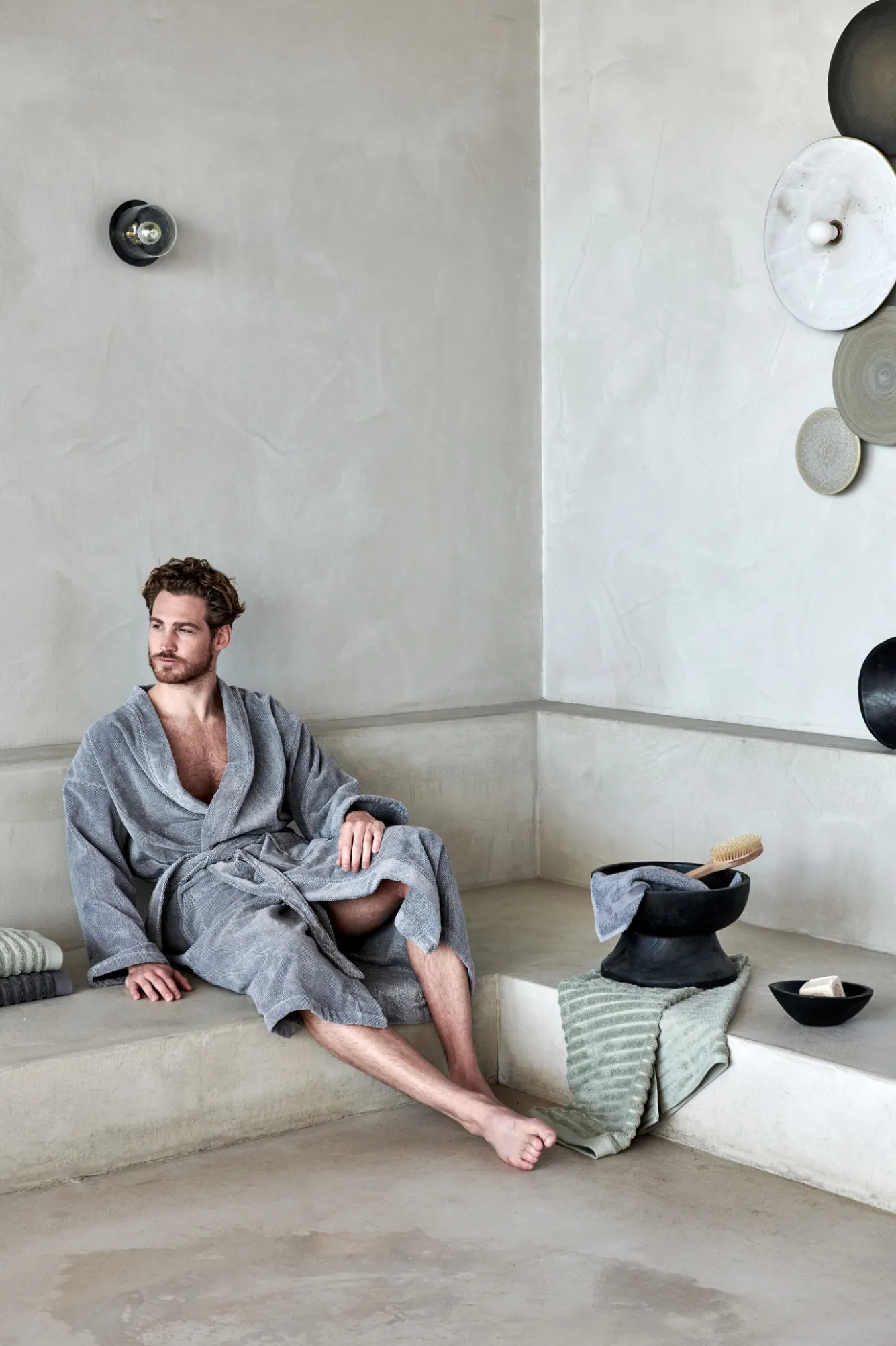 Vandyck Bathrobe KYOTO Olive-113 (BAEG17201)