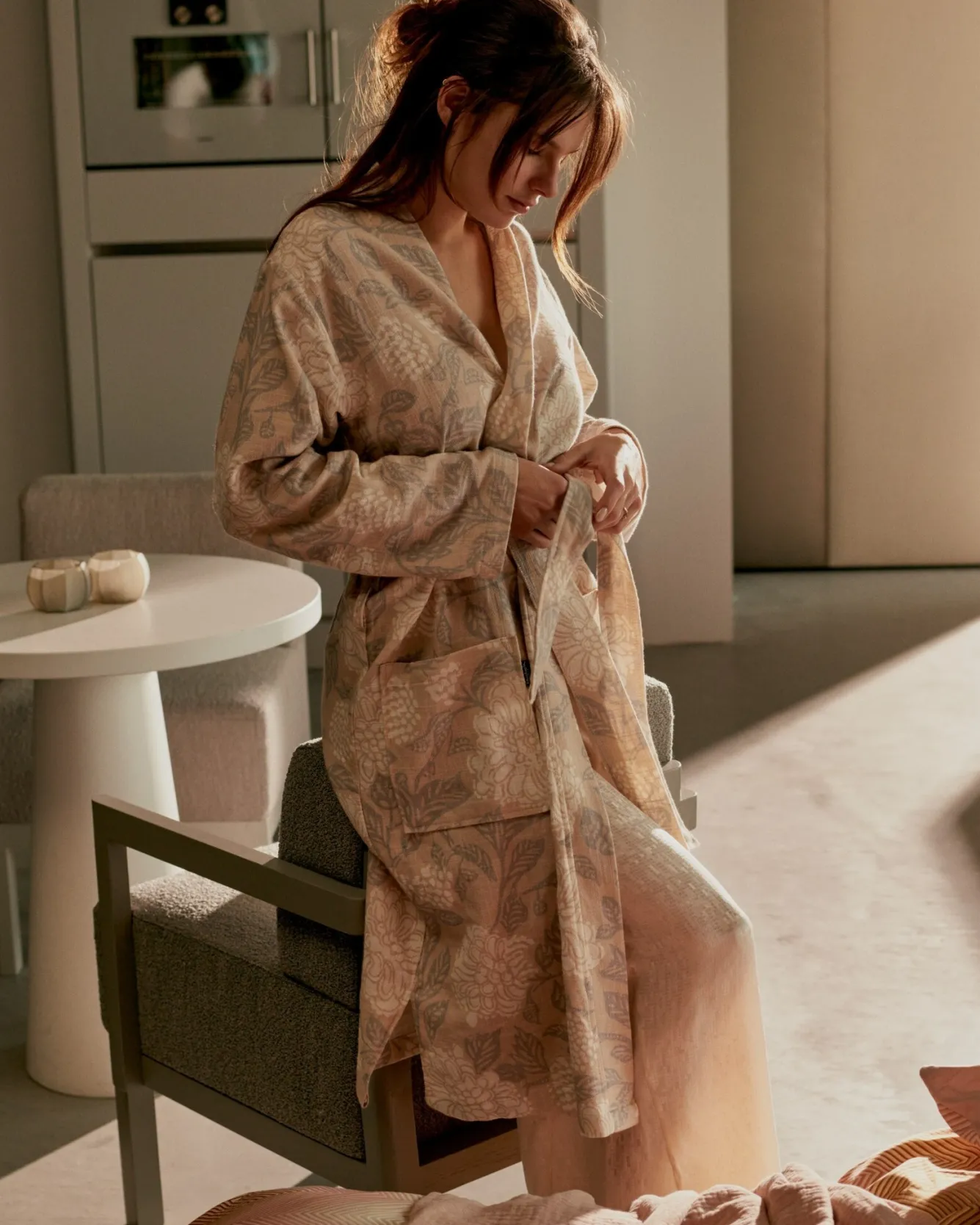 Vandyck Bathrobe MARLY color Linen (BAAL24101)