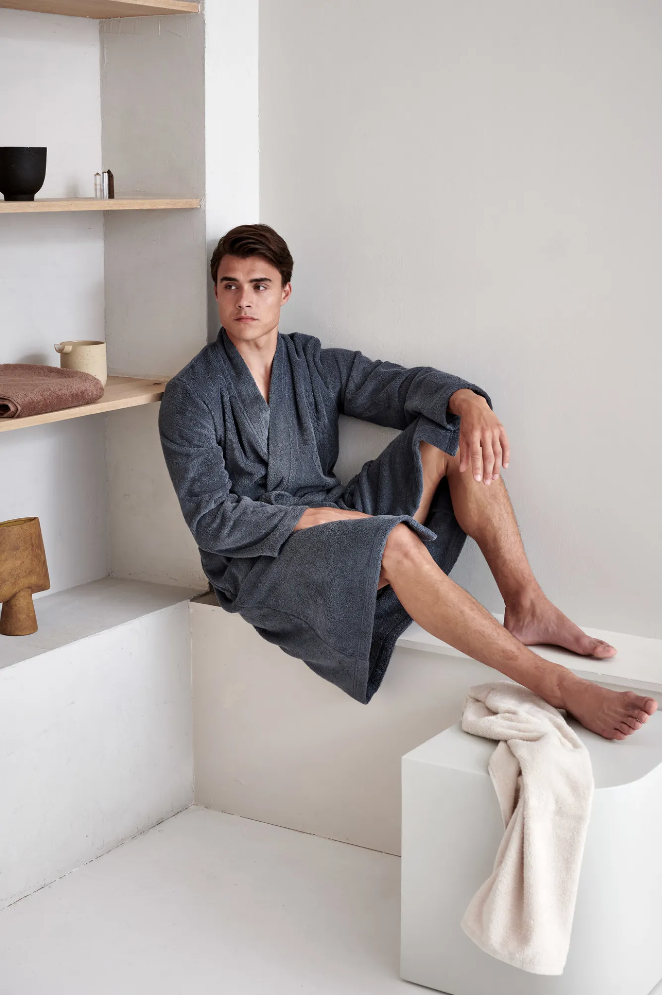 Vandyck Bathrobe TOLEDO color Oceanview (BAGE22105)