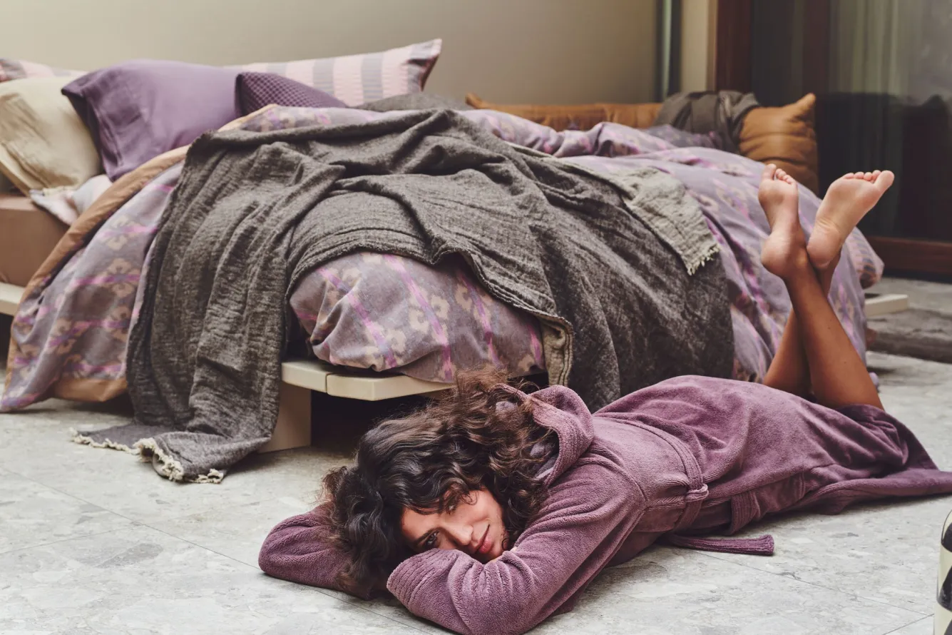 Vandyck Bathrobe TAYLOR color Moonscape (BAGE22205)