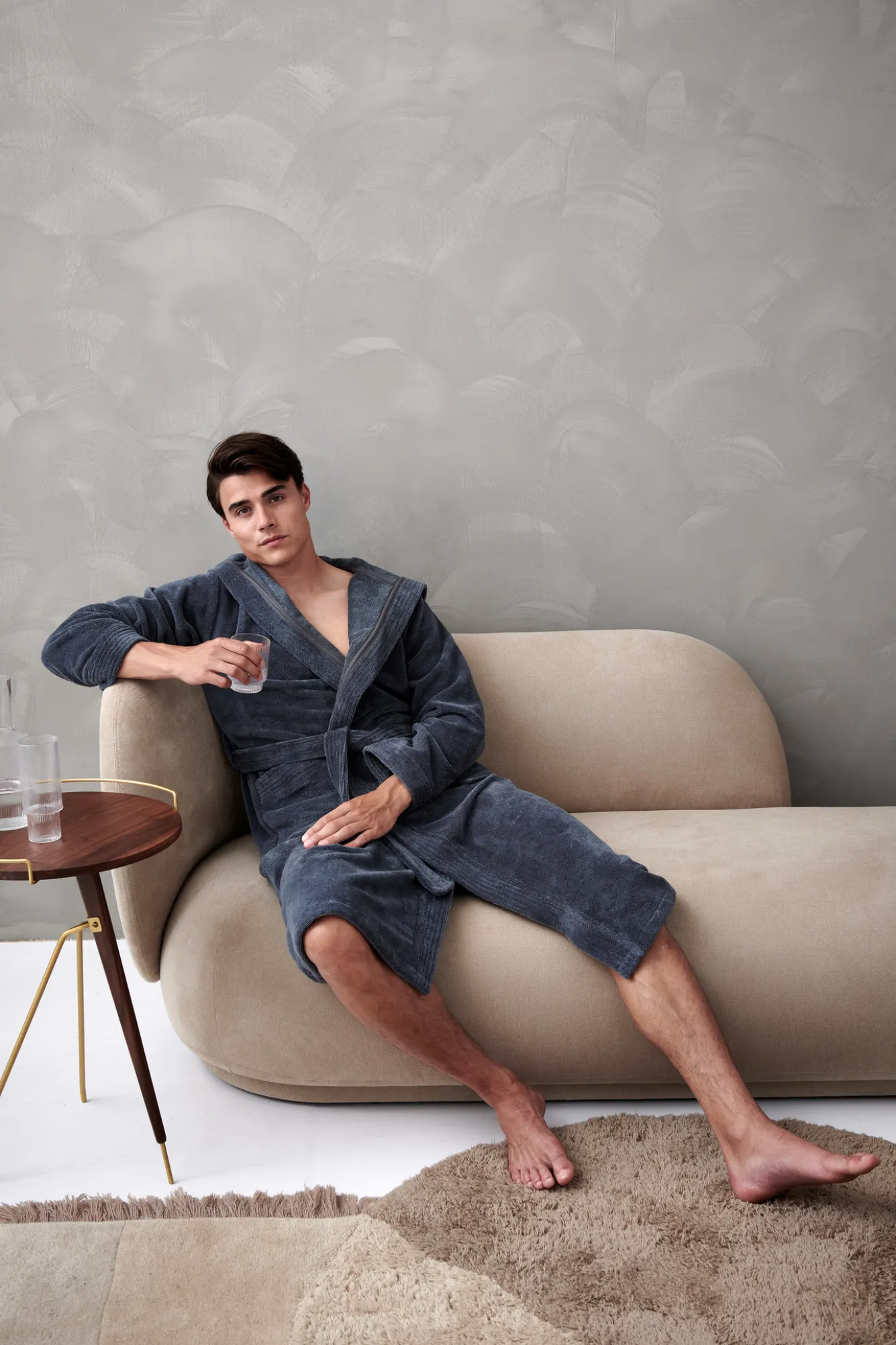 Vandyck Bathrobe TAYLOR color Oceanview (BAGE22205)