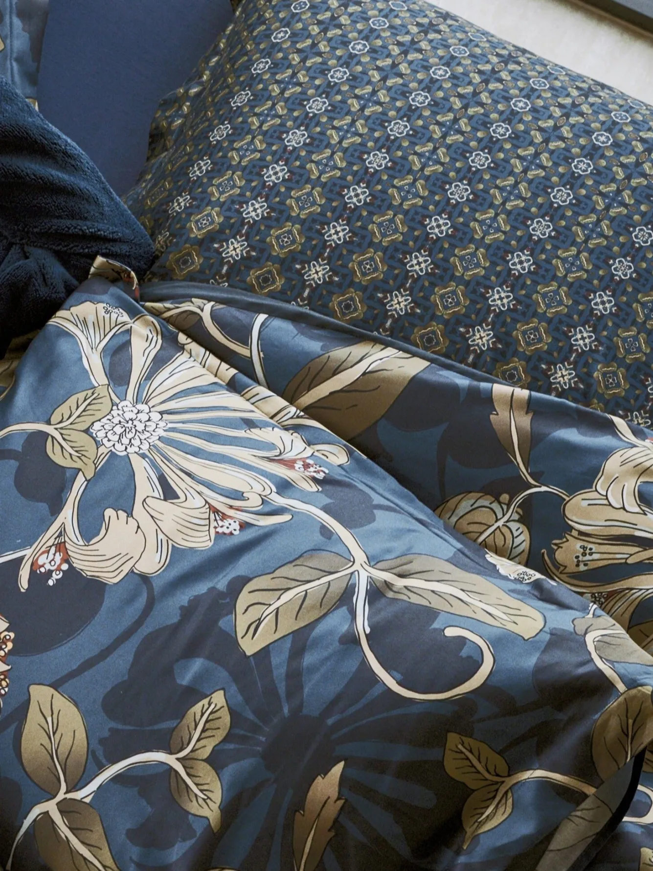 Vandyck Duvet cover SKY NIGHT Blue Ink 200x220 cm (satin cotton)