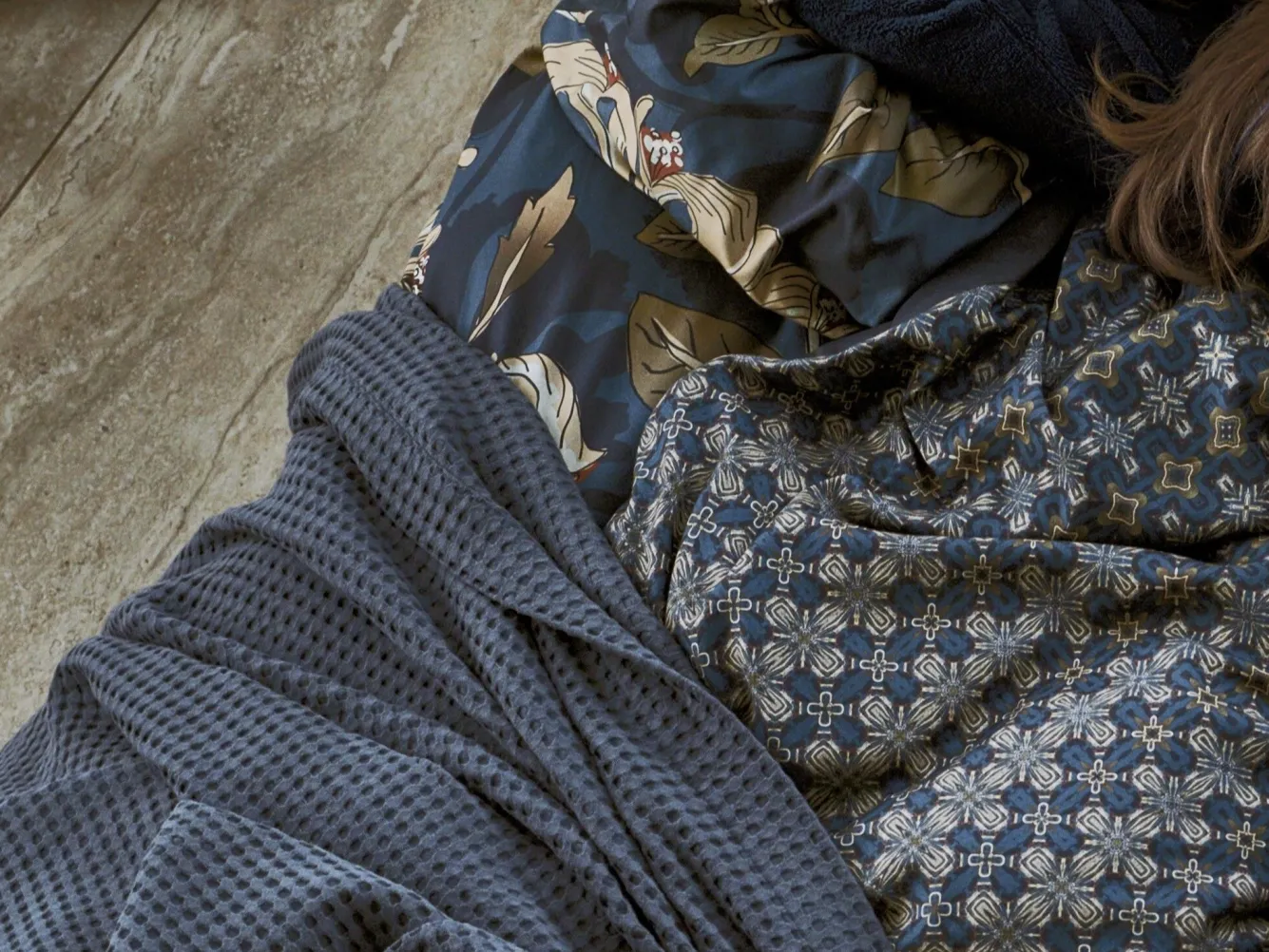 Vandyck Duvet cover SKY NIGHT Blue Ink 200x220 cm (satin cotton)