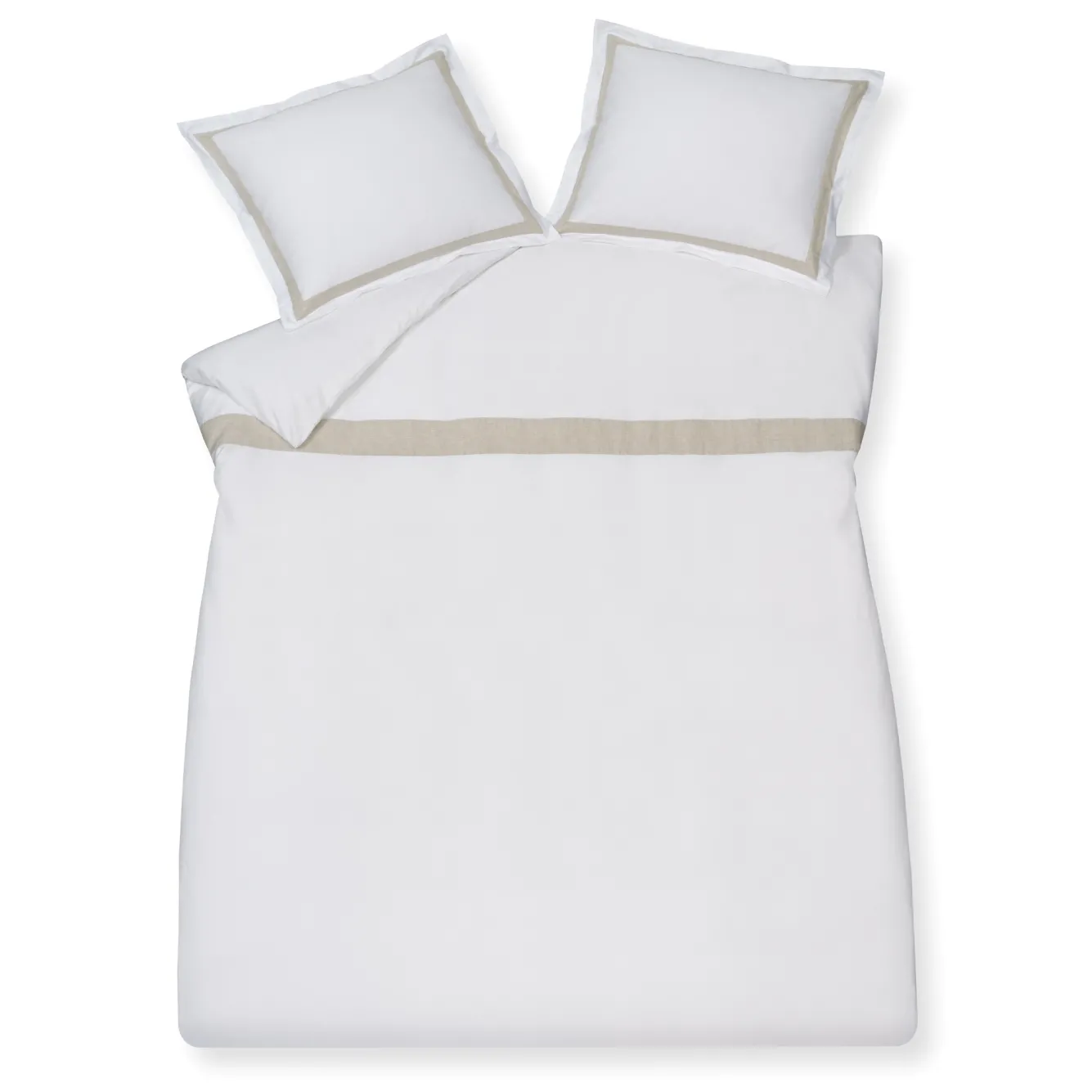 Vandyck Duvet cover PURITY Capri 140x220 cm, color White (satin cotton)