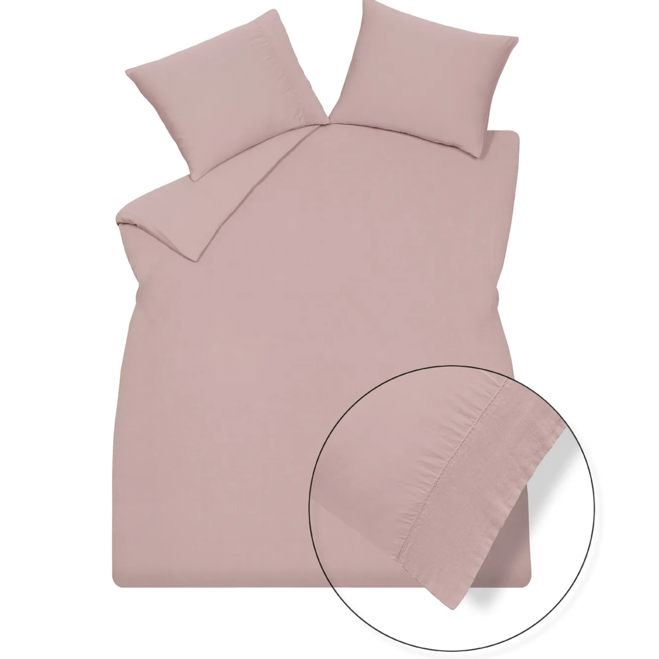 Vandyck Duvet cover PURE 07 Viola 140x220 cm (linen / satin cotton) PRSA17207