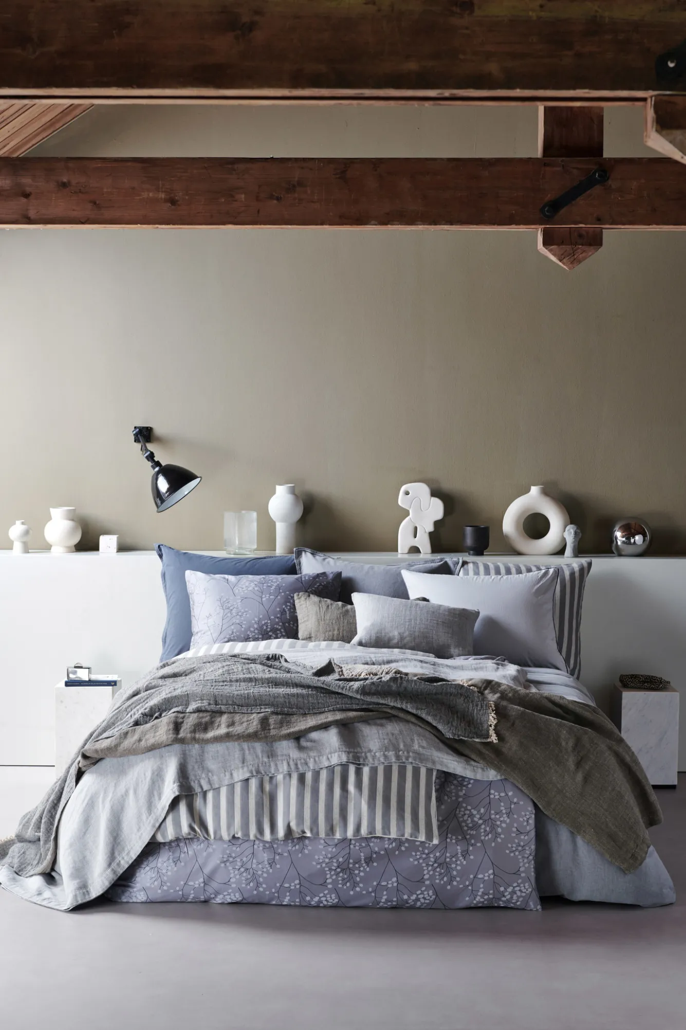 Vandyck Duvet cover PURE 46 Steelgrey 200x220 cm (cotton) PRSA20246