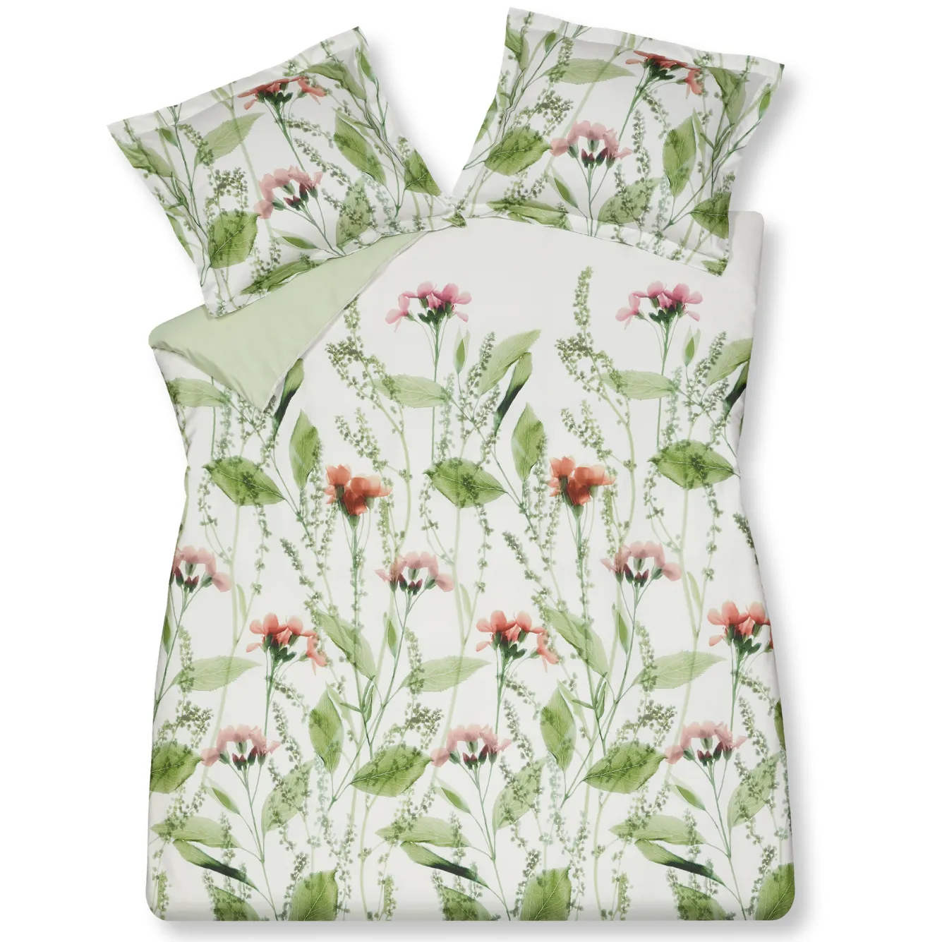 Vandyck Duvet cover FUNDAMENTAL Light Green 200x220 cm (satin) SAS220103