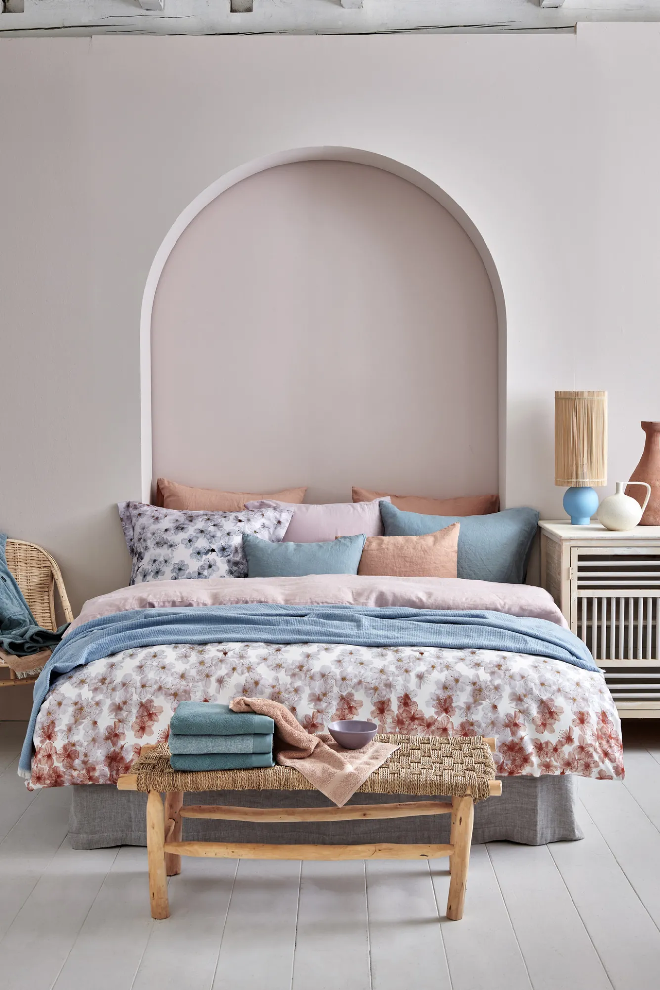 Vandyck Duvet cover PURITY 79 Praline 200x220 cm (linen / cotton) PUCO16179