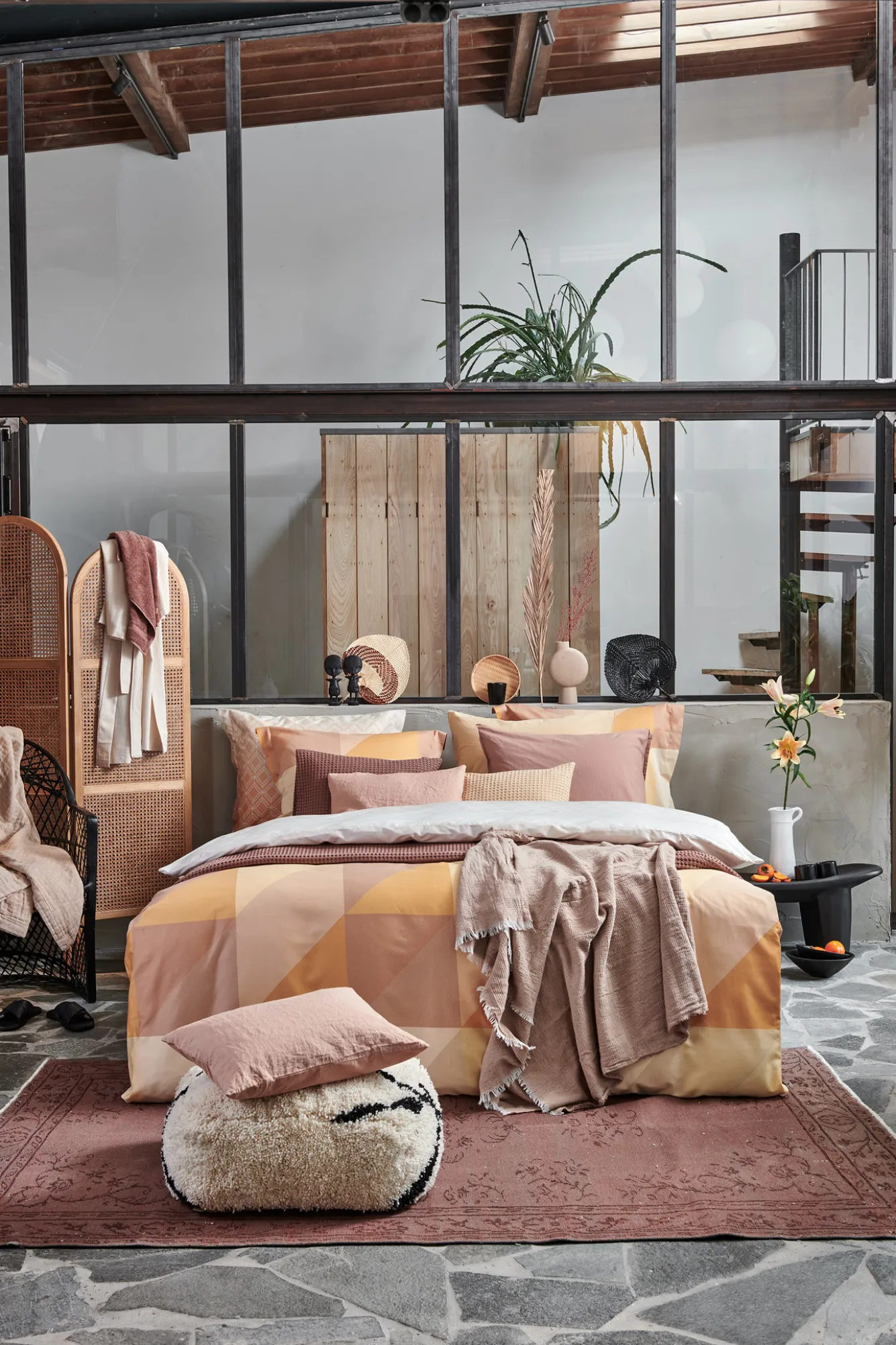 Vandyck Duvet cover PURITY 79 Praline 200x220 cm (linen / cotton) PUCO16179