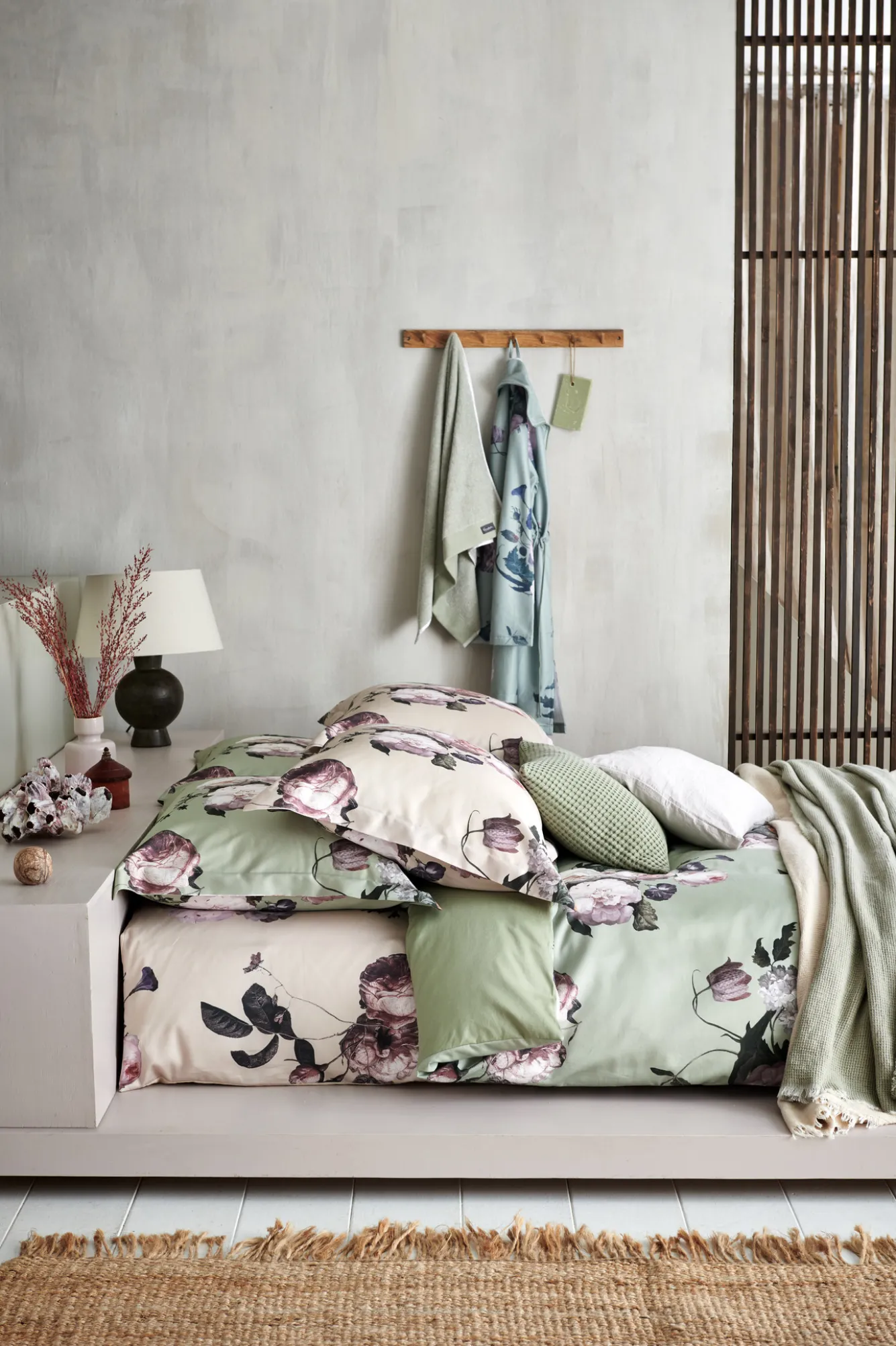 Vandyck Duvet cover ELEGANT Smoke Green 200x220 cm (satin) SAM321101