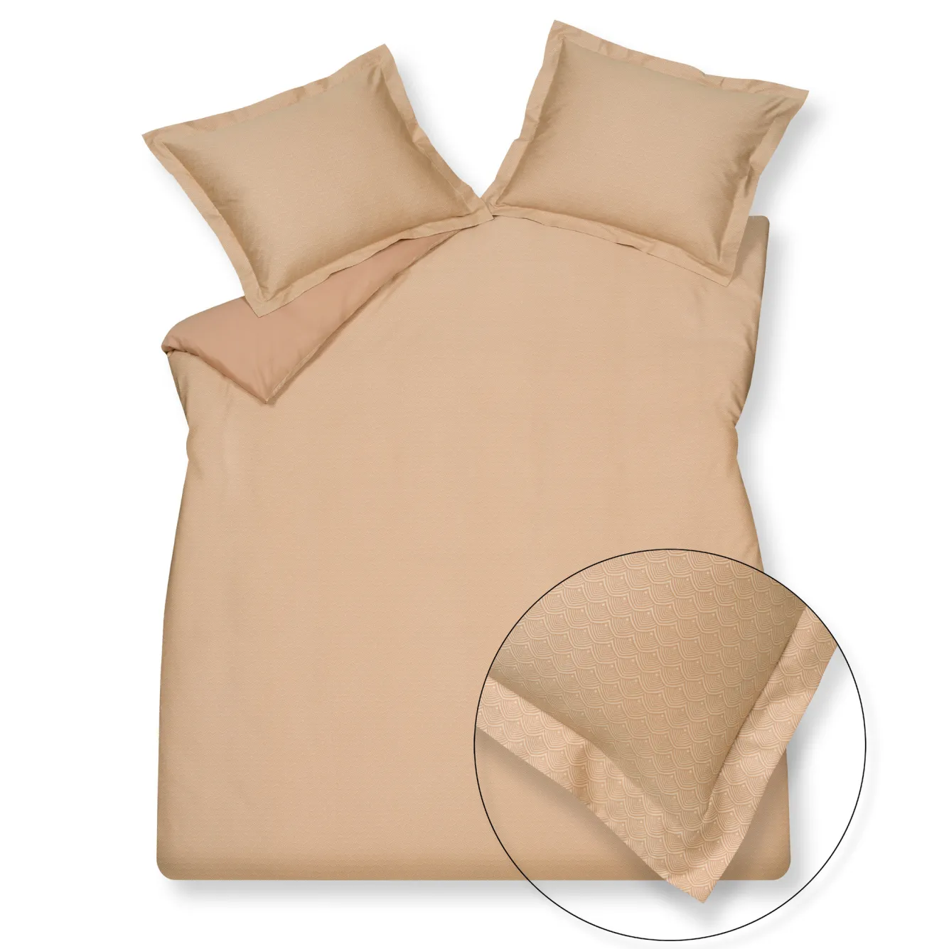 Vandyck Duvet cover FIZZY Praline 140x220 cm (satin) SASA22104