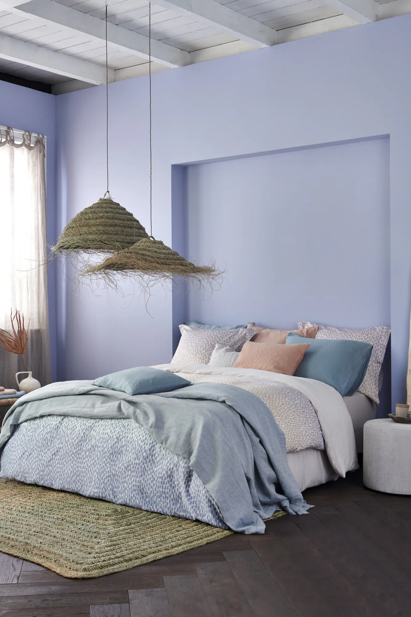 Vandyck Duvet cover PURITY 79 Pearl Blue 200x220 cm (linen / cotton) PUCO16179