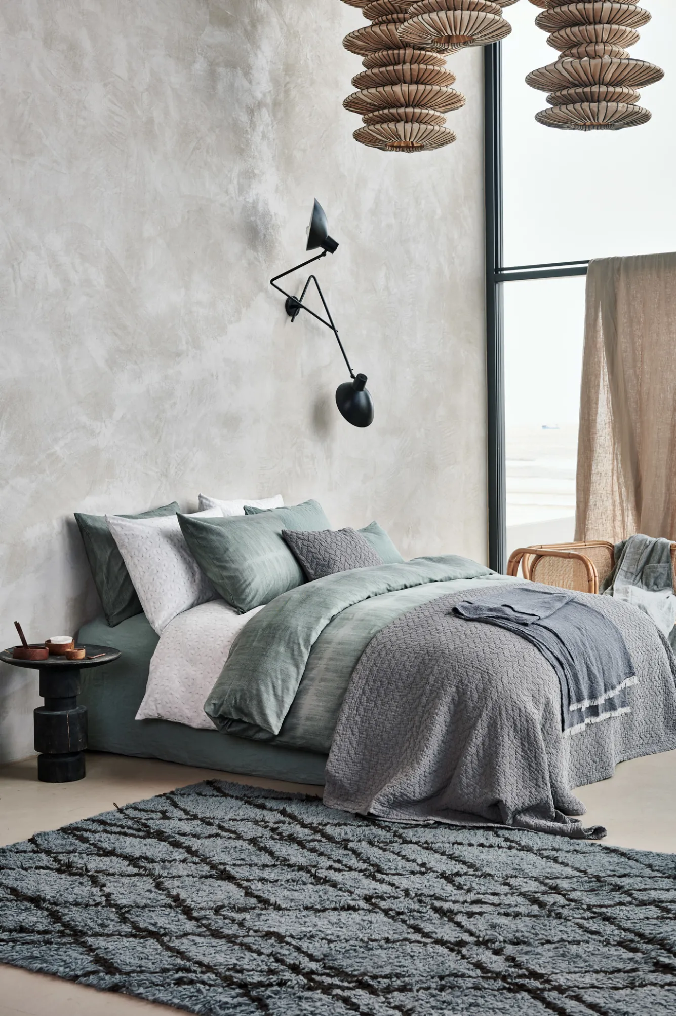 Vandyck Duvet cover PURE 59 Smoke Green 200x220 cm (satin cotton) PRSA21259