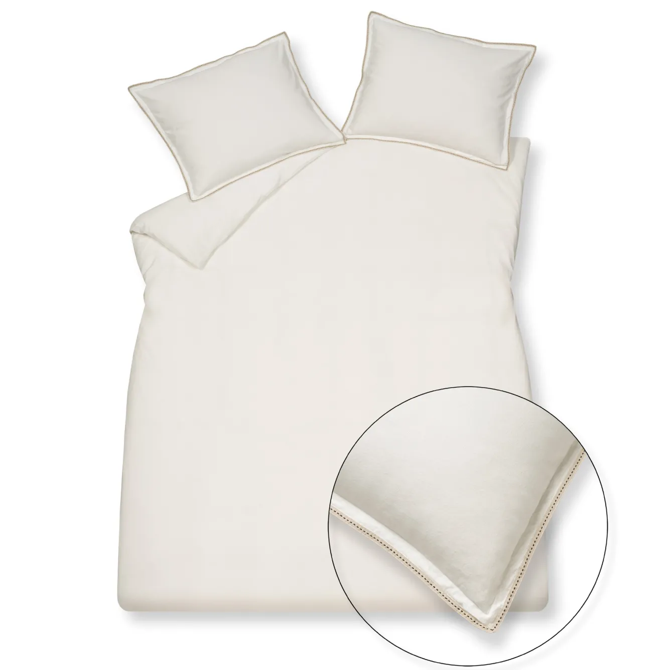 Vandyck Duvet cover PURE 60 Off White 140x220 cm (linen/cotton) PRSA22160