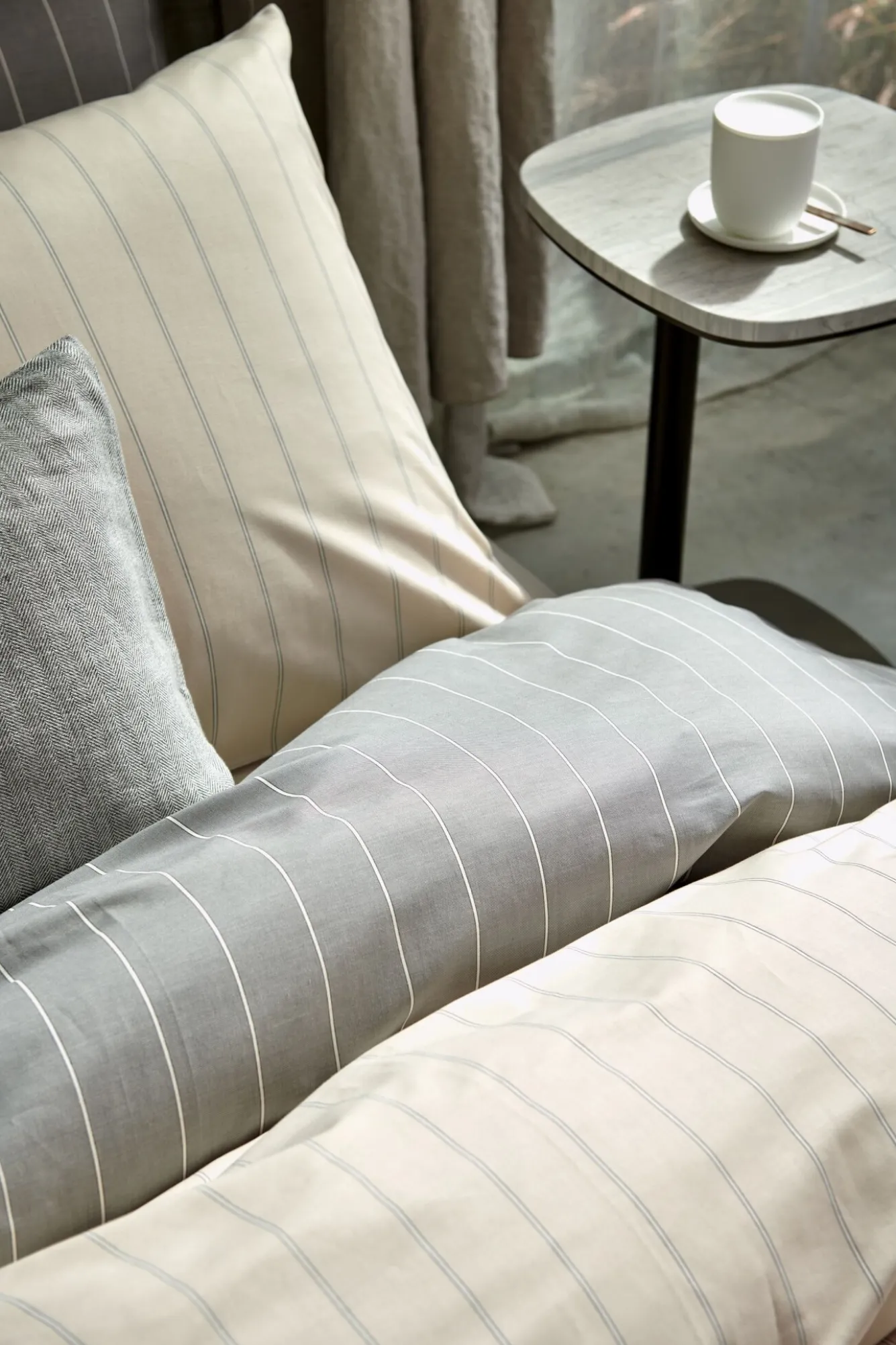 Vandyck Duvet cover HOME Puglia Cream Tan 140x220 cm (percale cotton)