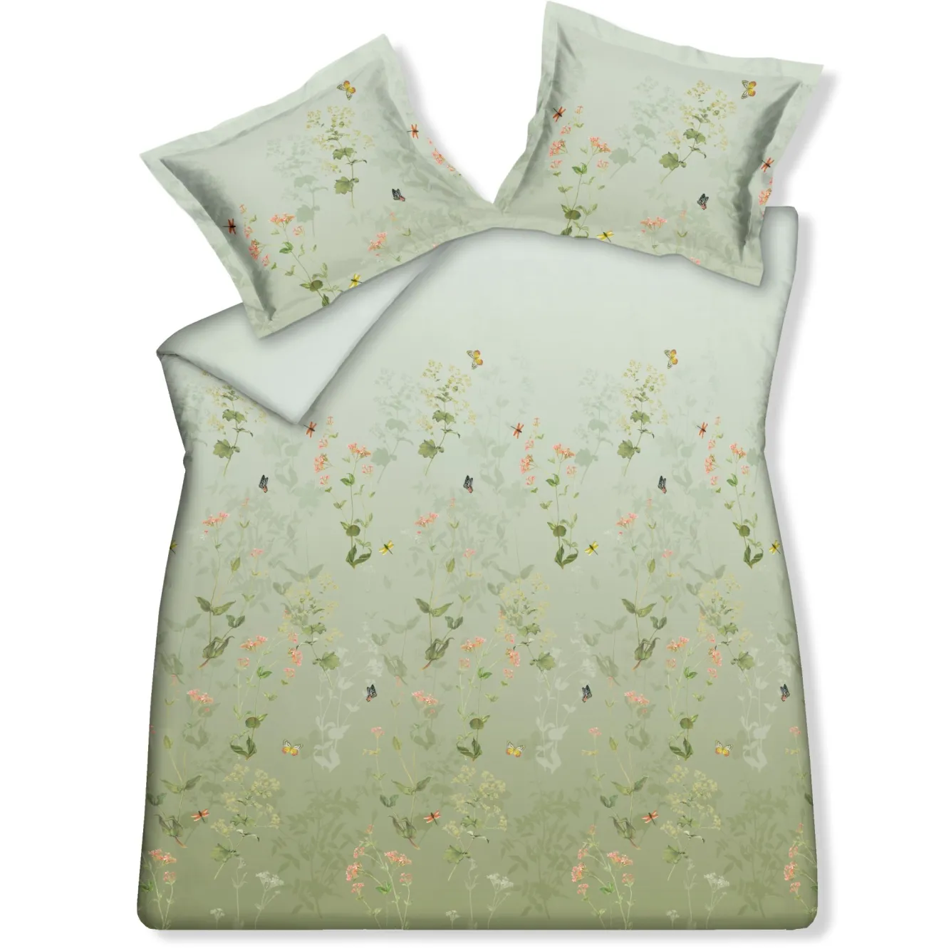 Vandyck Duvet cover GARDENIA Smoke Green 200x220 cm (satin cotton)
