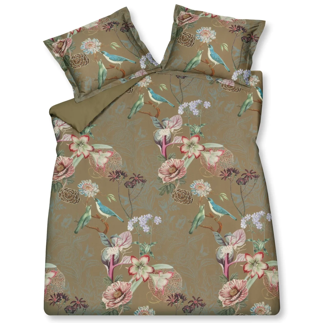 Vandyck Duvet cover FLORAL BIRD multi 200x220 cm (satin cotton)