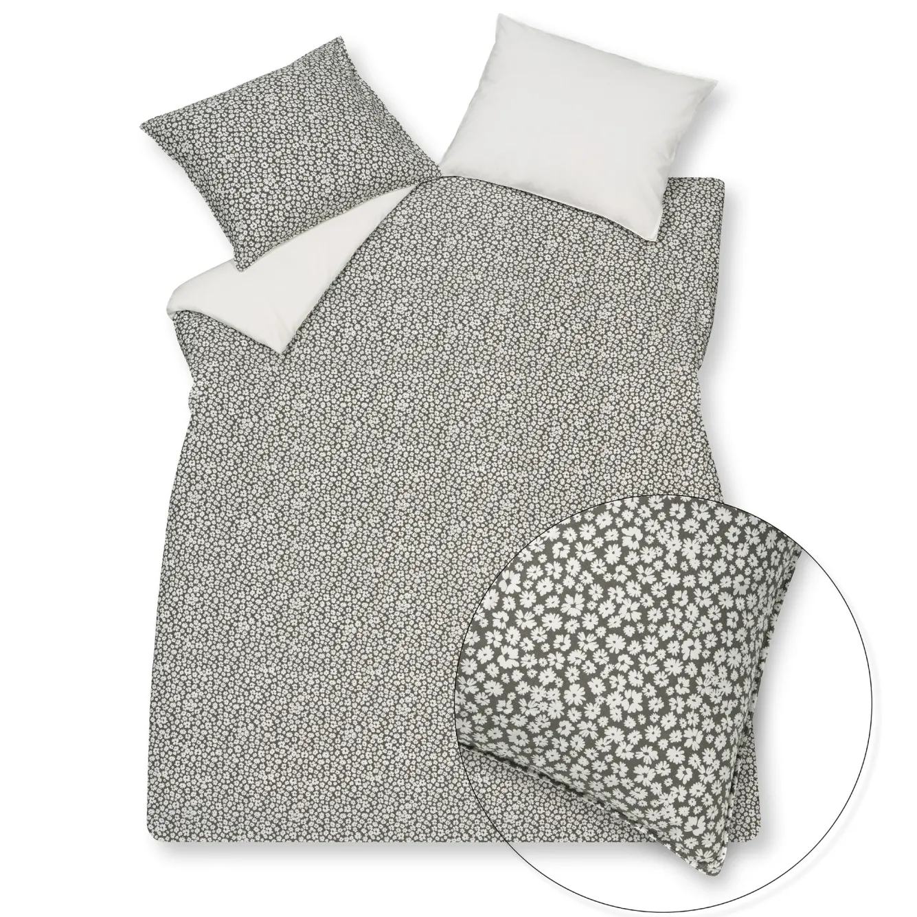 Vandyck Duvet cover PURE 53 Anthracite 240x220 cm (percale cotton) PRSA21153