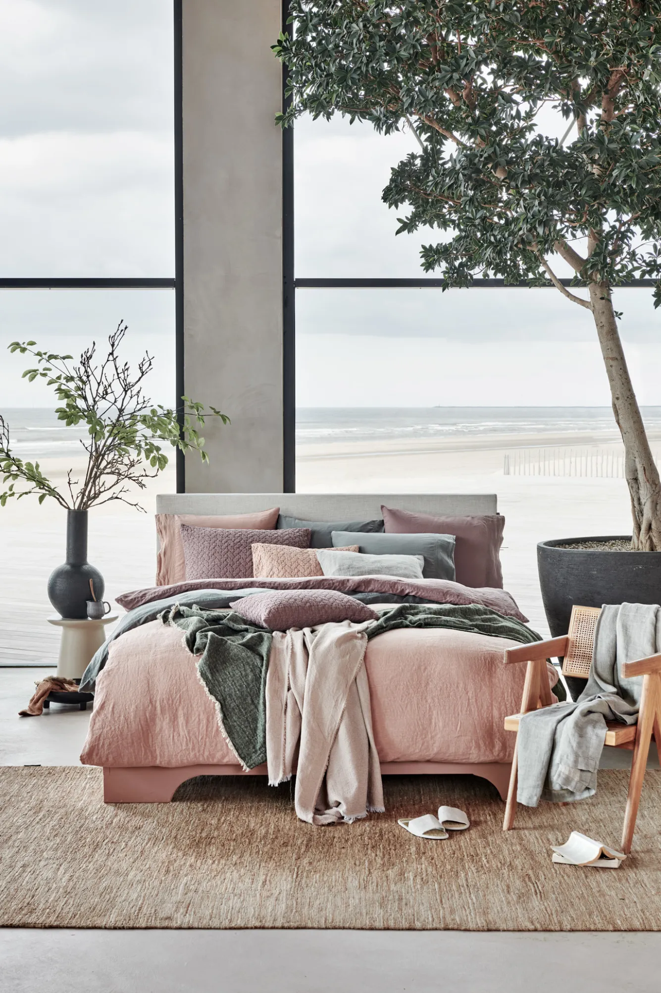 Vandyck Duvet cover PURE 07 Toffee 200x220 cm (linen / satin cotton) PRSA17207